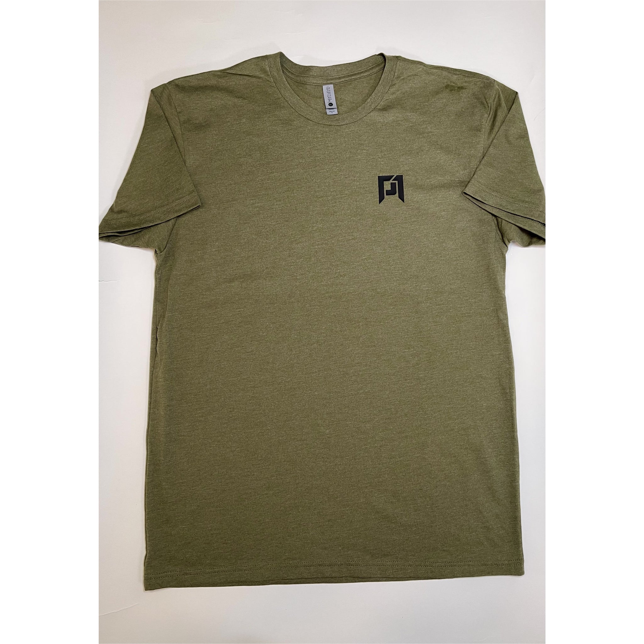 Traditional Military Green T-Shirt with Black P1  Logo