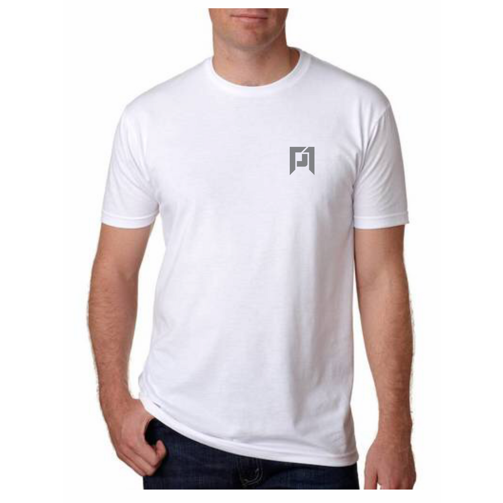 Traditional White T Shirt w/ Grey P1 Logo